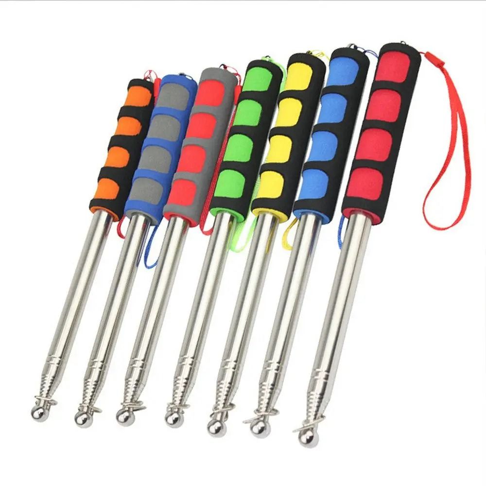 Telescopic Stainless Steel Flagpole Flexible Tour Guide Banner Pole HighYield Presentation Intera 0