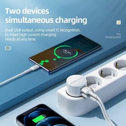 mini 2.1a quick charge wall charger – dual usb travel adapter – high-yield mobile power interaction hub