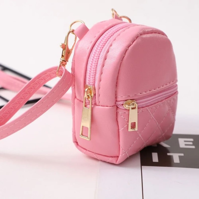 Portable PU Leather Coin Purse Mini Crossbody Makeup Bag HighYield Accessory Interaction Hub 2