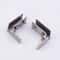 NonPerforated Glass Door Hinges 2 Pack Zinc Alloy Cabinet Clamps HighYield Structural Interaction 6