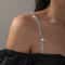 Rhinestone Bra Straps ThreeRow Adjustable Metal Underwear Straps HighYield Lingerie Interaction H 5