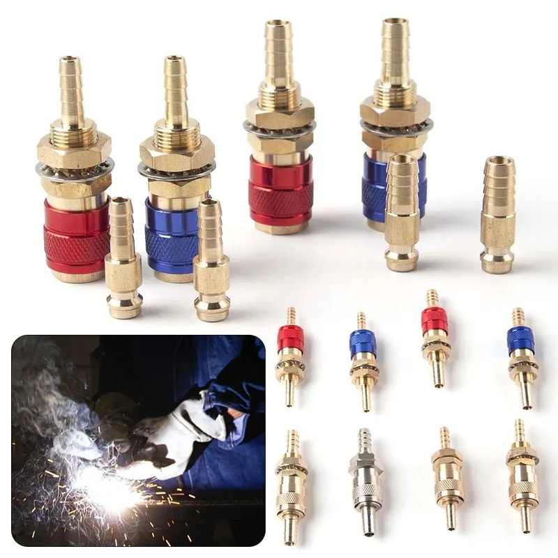 Welding Machine Quick Fitting Adapter M6M8 WaterCooled Connector HighYield Industrial Interaction 0