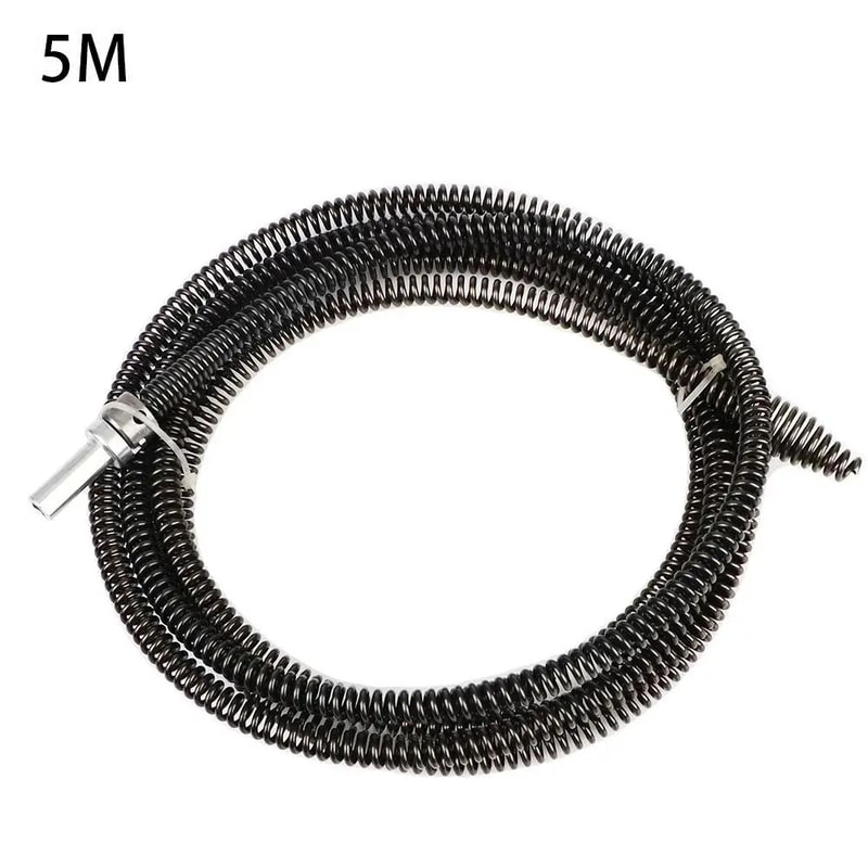 Electric Drill Pipe Dredging Tool Manganese Steel Spring Drain Cleaner HighYield Plumbing Interac 8