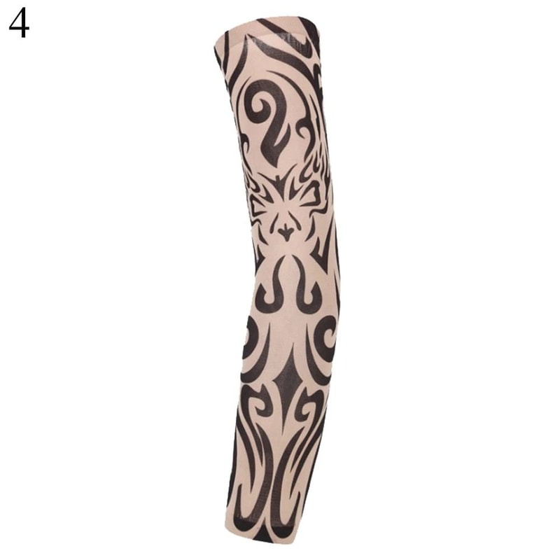 Flower Arm Tattoo Sleeves Seamless UV Sunscreen Protection HighYield Athletic Interaction Hub 9