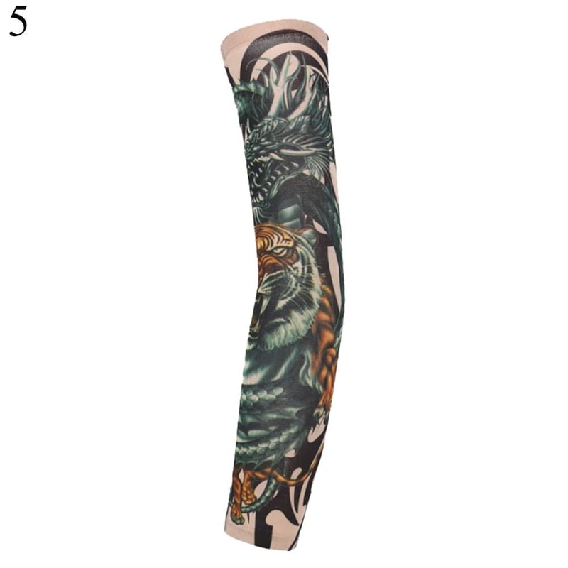 Flower Arm Tattoo Sleeves Seamless UV Sunscreen Protection HighYield Athletic Interaction Hub 10