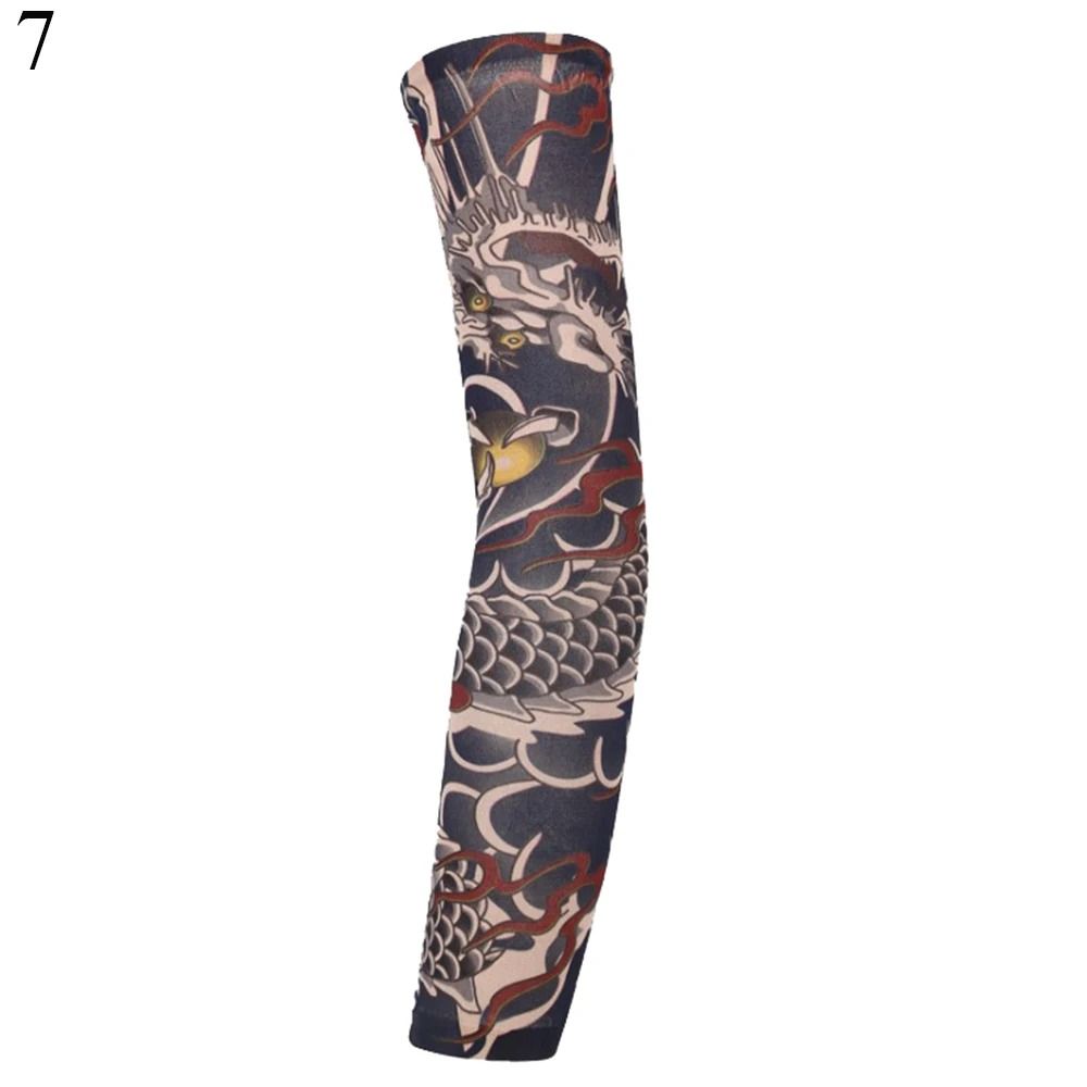 Flower Arm Tattoo Sleeves Seamless UV Sunscreen Protection HighYield Athletic Interaction Hub 12