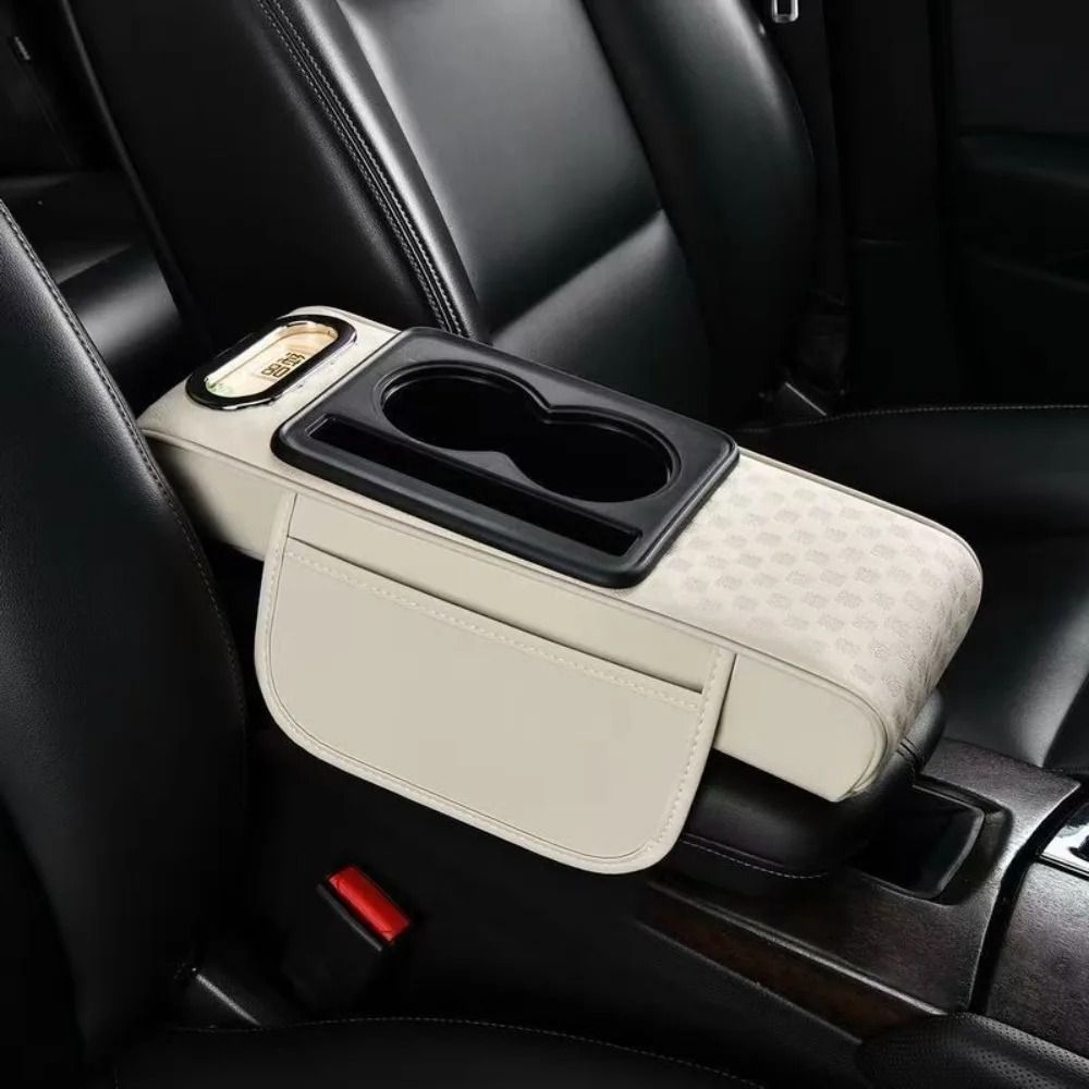 Multifunctional Armrest Cushion PU Leather Center Console Height Increaser HighYield Cockpit Inte 8