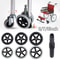 Wheelchair Front Castor Wheels HeavyDuty Solid Tire Replacement HighYield Logistical Interaction 0