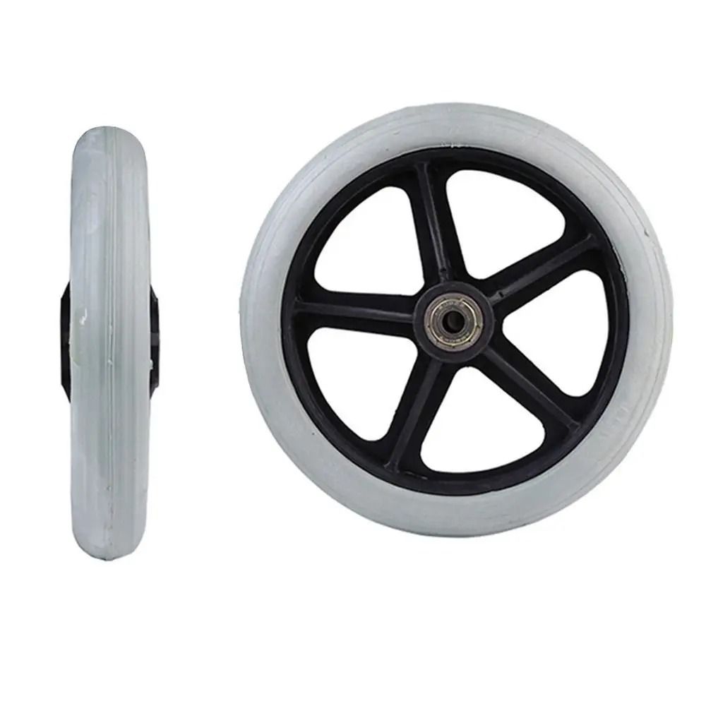 Wheelchair Front Castor Wheels HeavyDuty Solid Tire Replacement HighYield Logistical Interaction 11