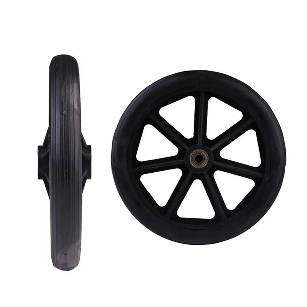 Wheelchair Front Castor Wheels HeavyDuty Solid Tire Replacement HighYield Logistical Interaction 12