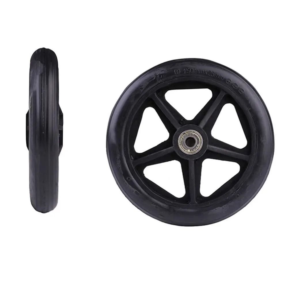 Wheelchair Front Castor Wheels HeavyDuty Solid Tire Replacement HighYield Logistical Interaction 14