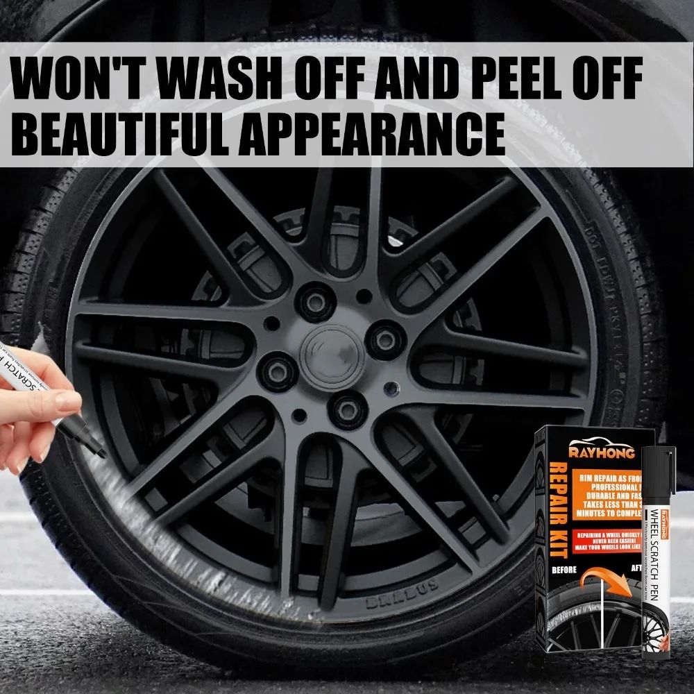 Universal Alloy Wheel Repair Kit Portable DIY Scratch Paint Fix HighYield Automotive Interaction 0
