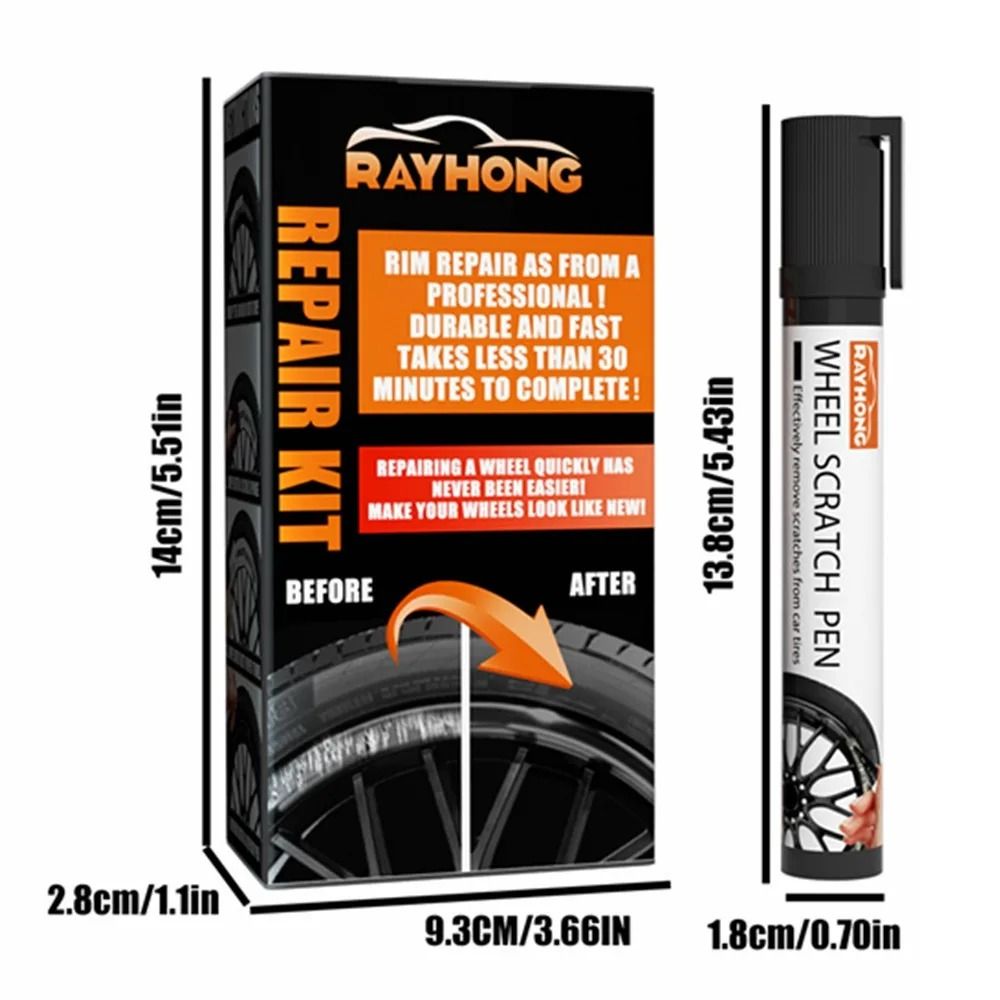 Universal Alloy Wheel Repair Kit Portable DIY Scratch Paint Fix HighYield Automotive Interaction 5