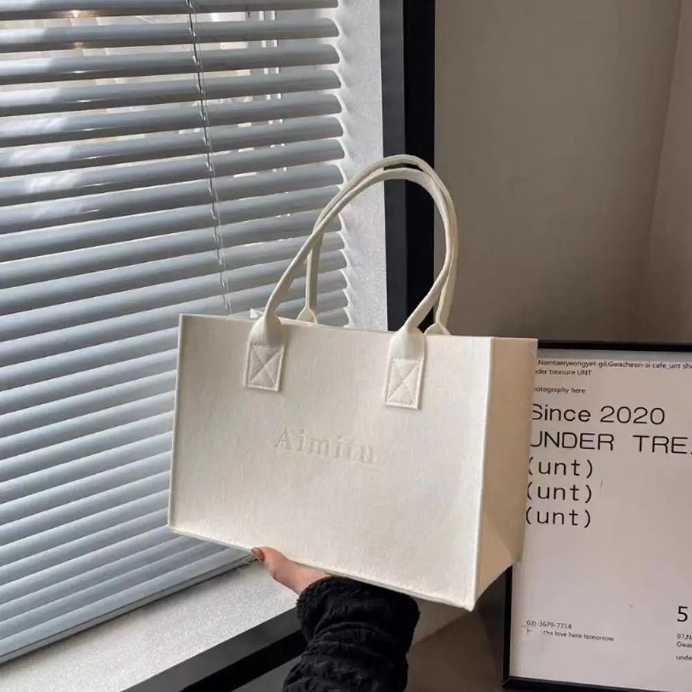 Felt Shoulder Bag Simple Large Capacity Crossbody HighYield Logistical Interaction Hub 5