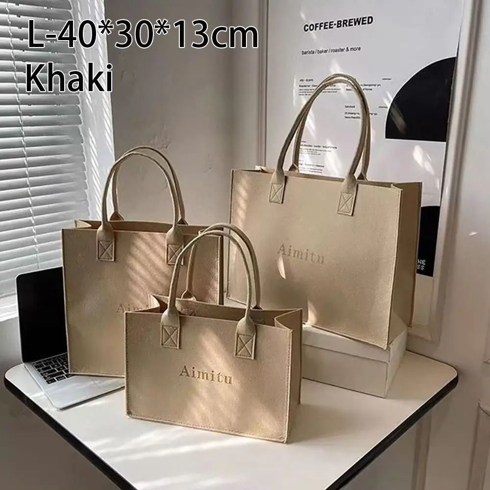 Felt Shoulder Bag Simple Large Capacity Crossbody HighYield Logistical Interaction Hub 17