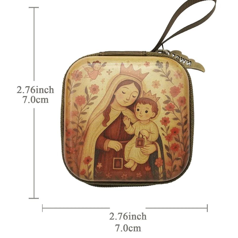 Virgin Mary Prayer Rosary Bag 28 In Zippered Christian Jewelry Box HighYield Devotional Interacti 7