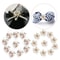 Flower Rhinestone Pearl Buttons 10Piece Alloy Crystal Set HighYield Ornamental Interaction Hub 0
