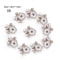 Flower Rhinestone Pearl Buttons 10Piece Alloy Crystal Set HighYield Ornamental Interaction Hub 6