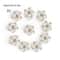 Flower Rhinestone Pearl Buttons 10Piece Alloy Crystal Set HighYield Ornamental Interaction Hub 7
