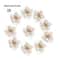 Flower Rhinestone Pearl Buttons 10Piece Alloy Crystal Set HighYield Ornamental Interaction Hub 8