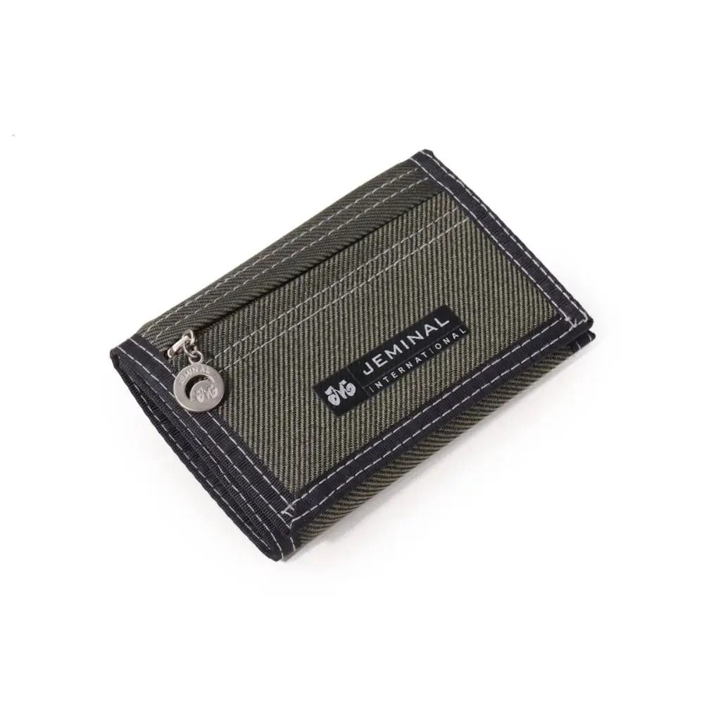 Canvas Trifold Portable Wallet Multifunctional Short Change Purse HighYield Logistical Interactio 0