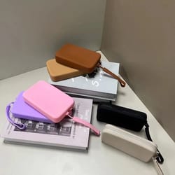rectangular silicone storage wallet – space-saving carrying bag – high-yield logistical interaction hub