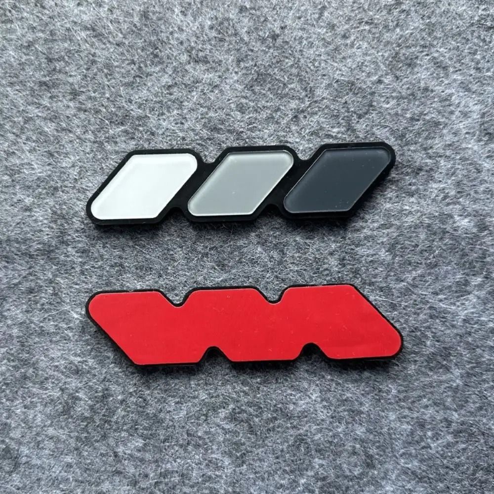 TriColor Grille Badge Emblem Modified Decorative Strip HighYield Automotive Interaction Hub 6