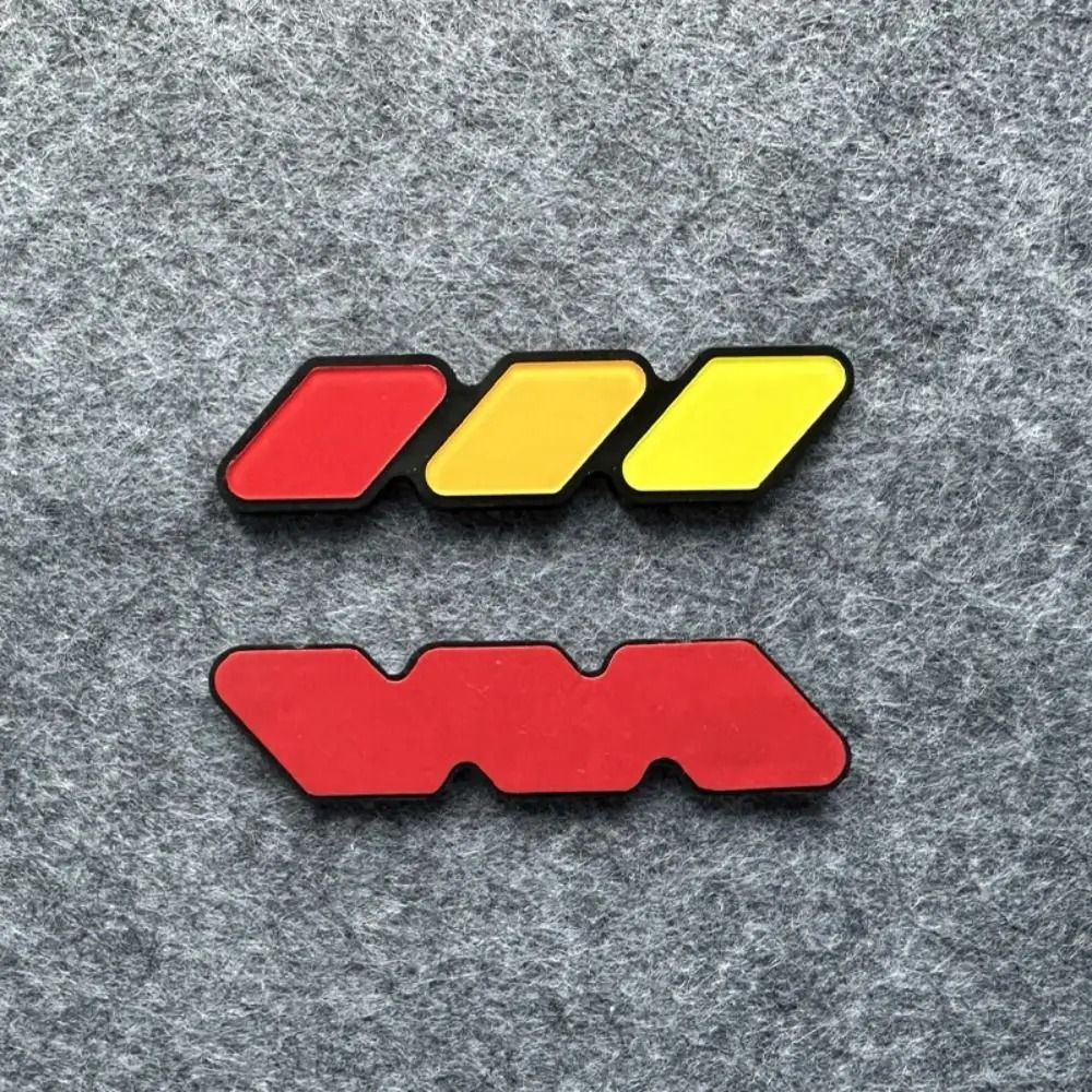 TriColor Grille Badge Emblem Modified Decorative Strip HighYield Automotive Interaction Hub 7