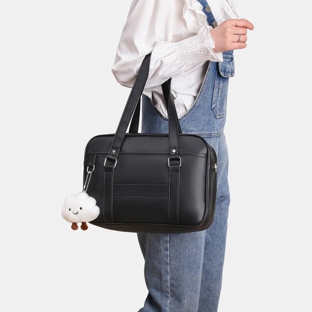Japanese Style JK Handbag PU Leather Student Shoulder Bag HighYield Logistical Interaction Hub 3
