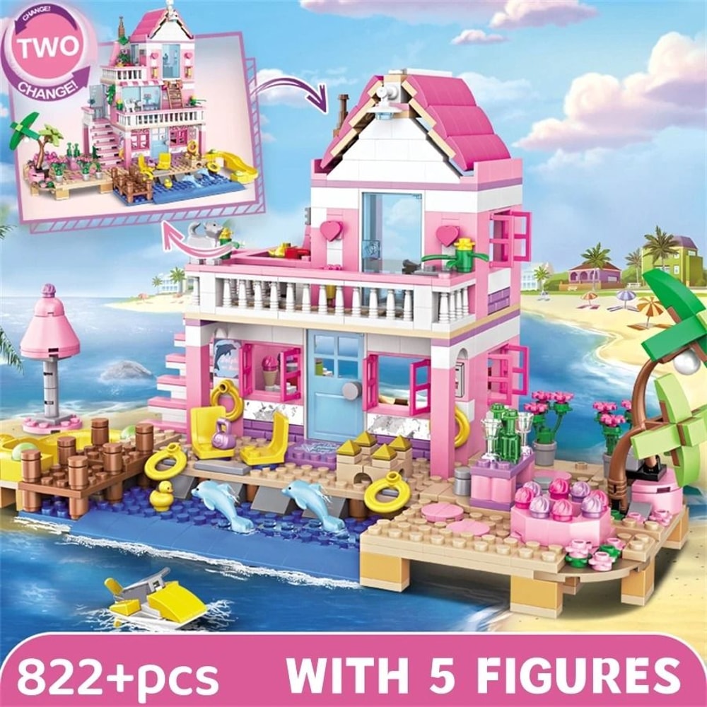Summer Holiday Seaside Villa City House Building Blocks HighYield Creative Interaction Hub 2