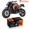Technical MOC Motorcycle Model Creative Engineering Building Kit HighYield Mechanical Interaction 7