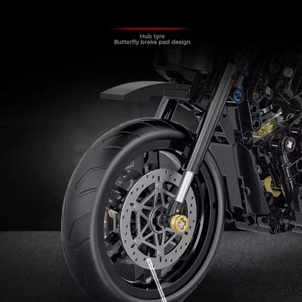 Technical Racing Motorcycle Duke Harley Style Motorbike HighYield Mechanical Interaction Hub 4