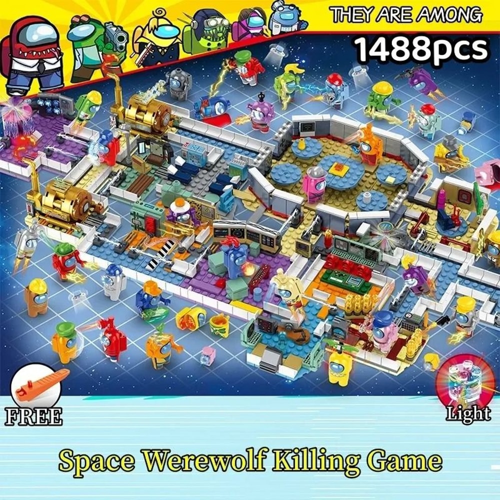 Space Werewolf Killer Building Set Internal Ghost Civilian Figures HighYield Suspense Interactio 1