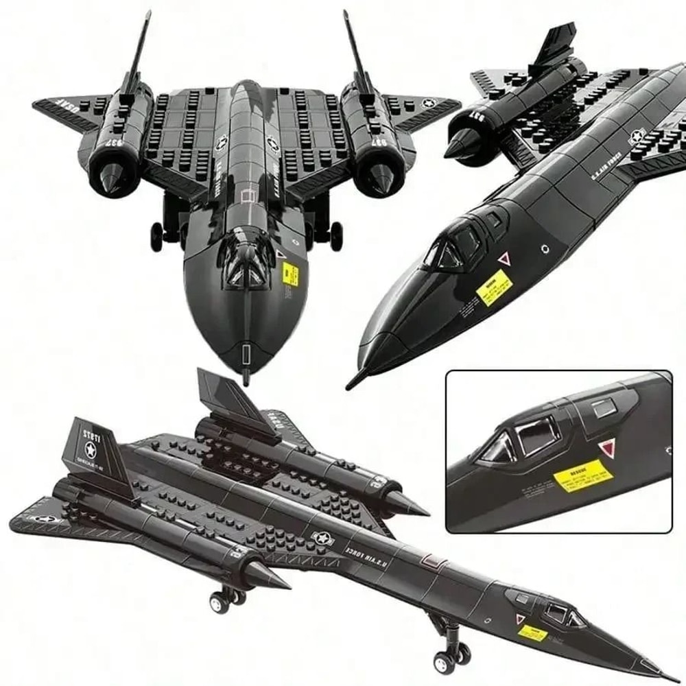 SR71 Blackbird Spy Plane Technical Military Building Set HighYield Strategic Interaction Hub 1