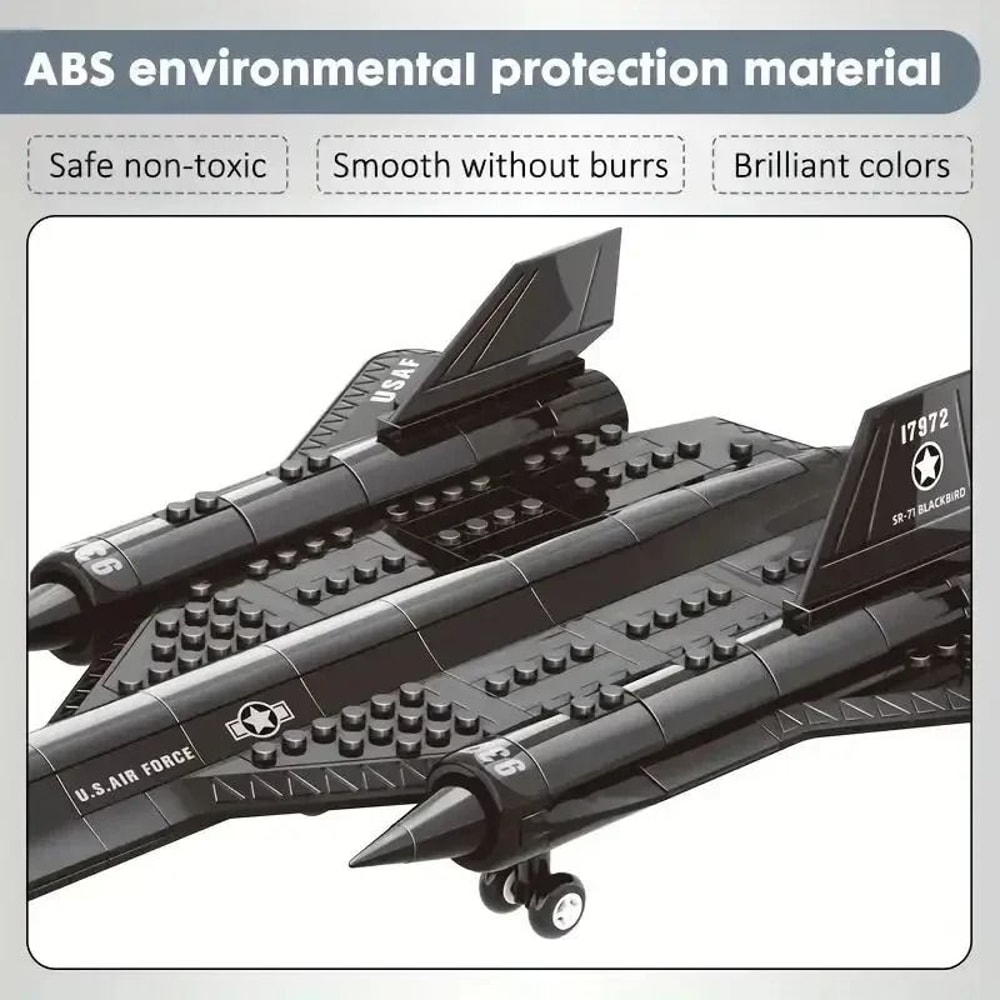 SR71 Blackbird Spy Plane Technical Military Building Set HighYield Strategic Interaction Hub 4