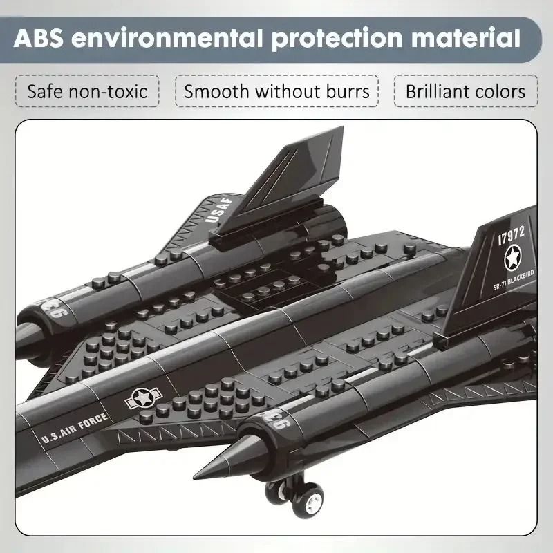 SR71 Blackbird Spy Plane Technical Military Building Set HighYield Strategic Interaction Hub 4