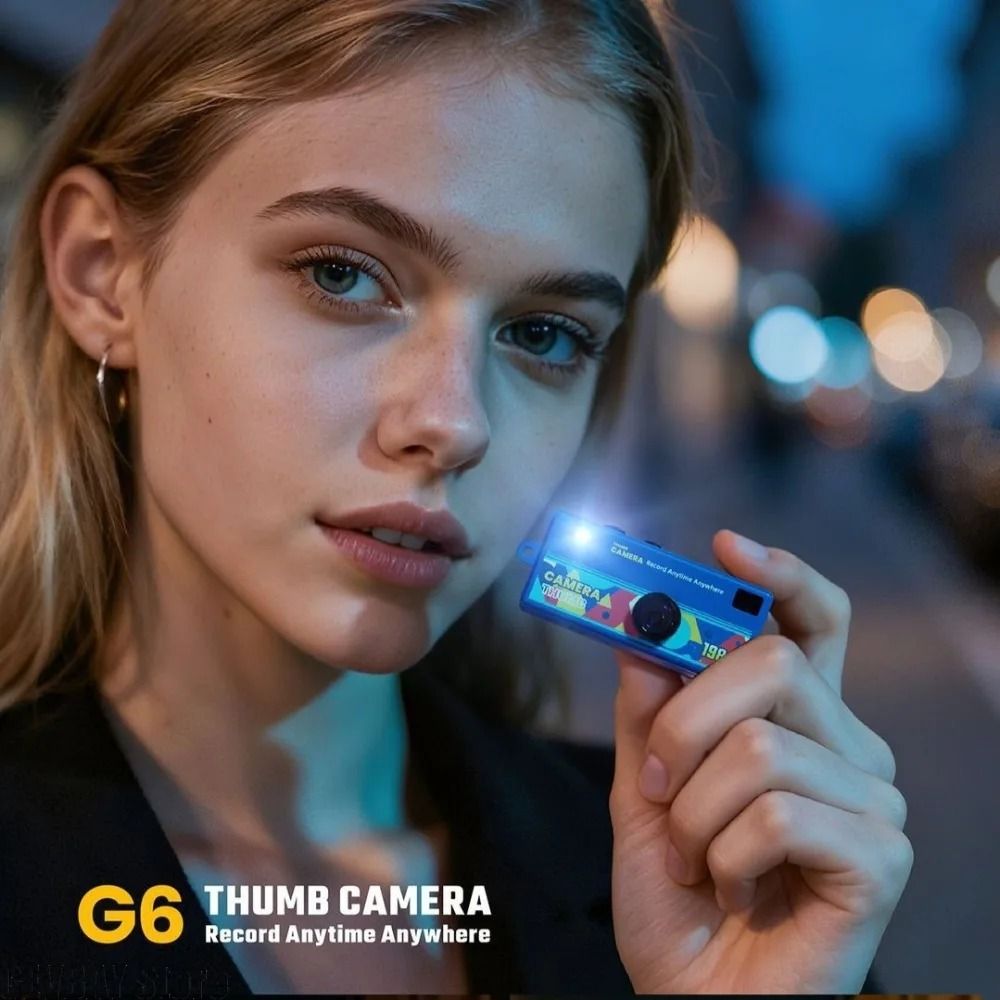 Retro 1984 Thumb Camera Mini Keychain CCD Digital Camera HighYield Nostalgic Interaction Hub 5