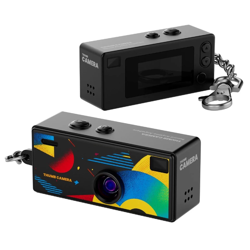 Retro 1984 Thumb Camera Mini Keychain CCD Digital Camera HighYield Nostalgic Interaction Hub 10