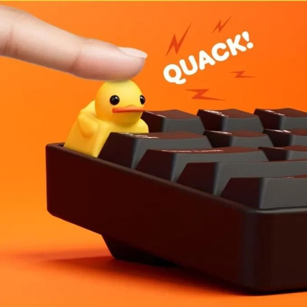 Cute Duck Resin Keycap Personalized Cartoon Artisan HighYield Peripheral Interaction Hub 3