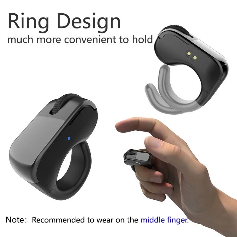 Mini Ring Mouse Bluetooth DualMode Remote HighYield Wearable Interaction Hub 3