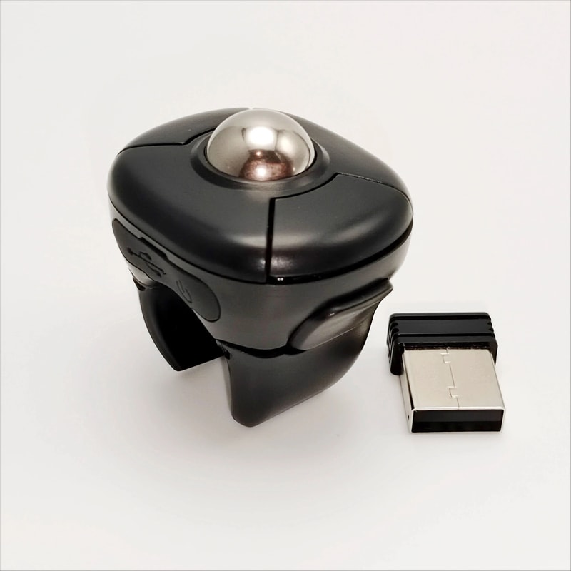 Trackball Finger Ring Mouse 24G Bluetooth DualMode Remote HighYield Wearable Interaction Hub 7