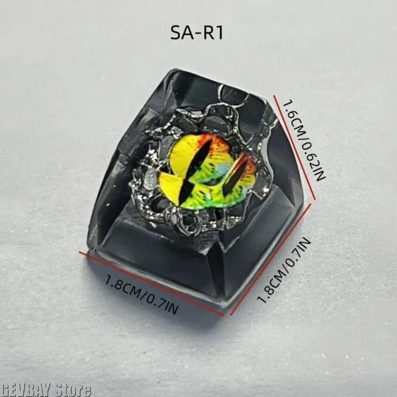 Evil Eye Artisan Keycap 3D Resin Halloween Series HighYield Peripheral Interaction Hub 4