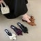 Designer Bow Pointed Toe Sandals Elegant Slingback Heels HighYield Summer Aesthetic Interaction H