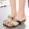 Luxury Rhinestone Crystal MedHeel Sandals 2