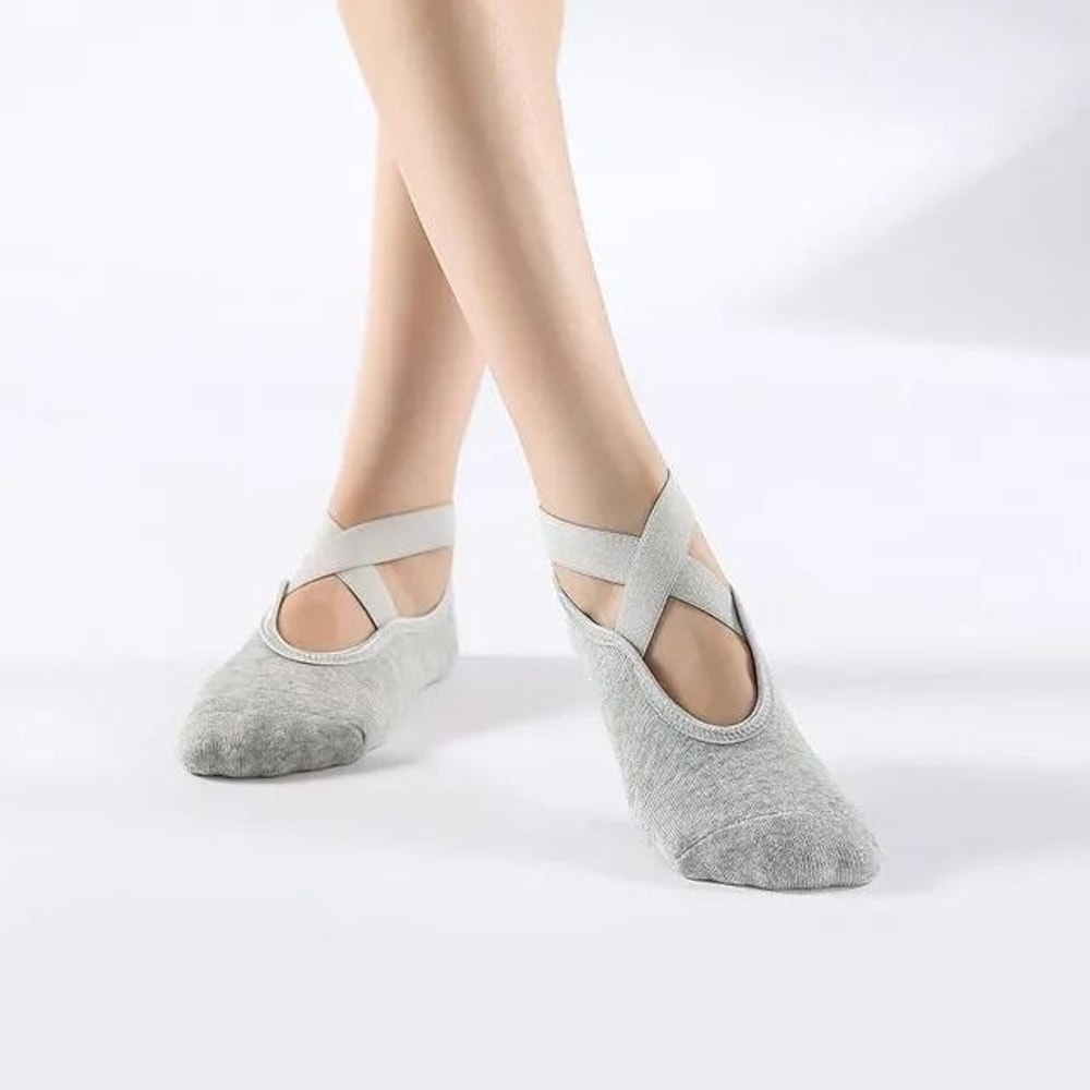 Breathable NonSlip Bandage Pilates Socks 6