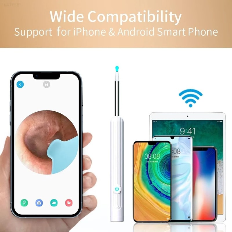 1296P UltraHD Smart Visual Ear Cleaner With WiFi Camera 5