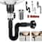 Universal AntiOdor Retractable Sink Drain Pipe Set 1