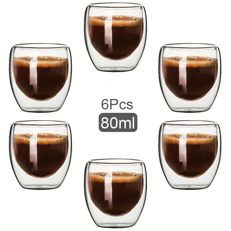 Premium DoubleWall Insulated Glass Cup Set 0