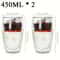 Premium DoubleWall Insulated Glass Cup Set 9