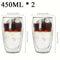 Premium DoubleWall Insulated Glass Cup Set 9